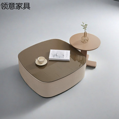 意式轻奢岩板奶油现代极简客厅家用小户型组合茶几新款边几网红款