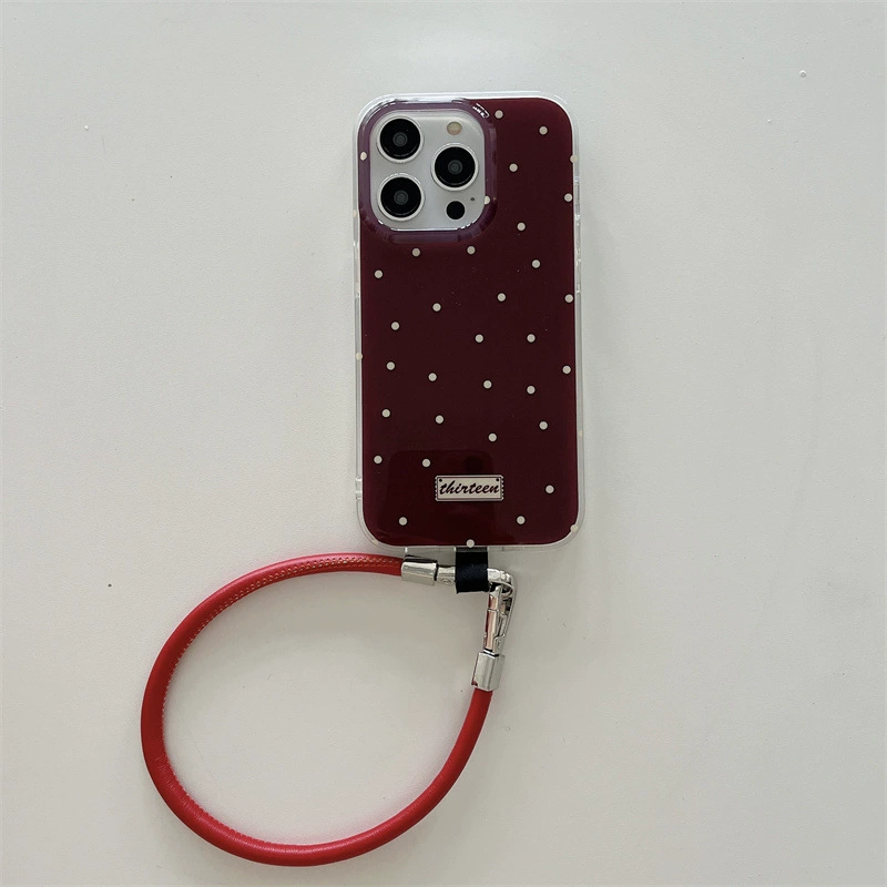 Совместимый с Apple iPhone1415 Pro красный ремешок, чехол для телефона, чехол iPhone 12, защитный чехол, iphone, 1415