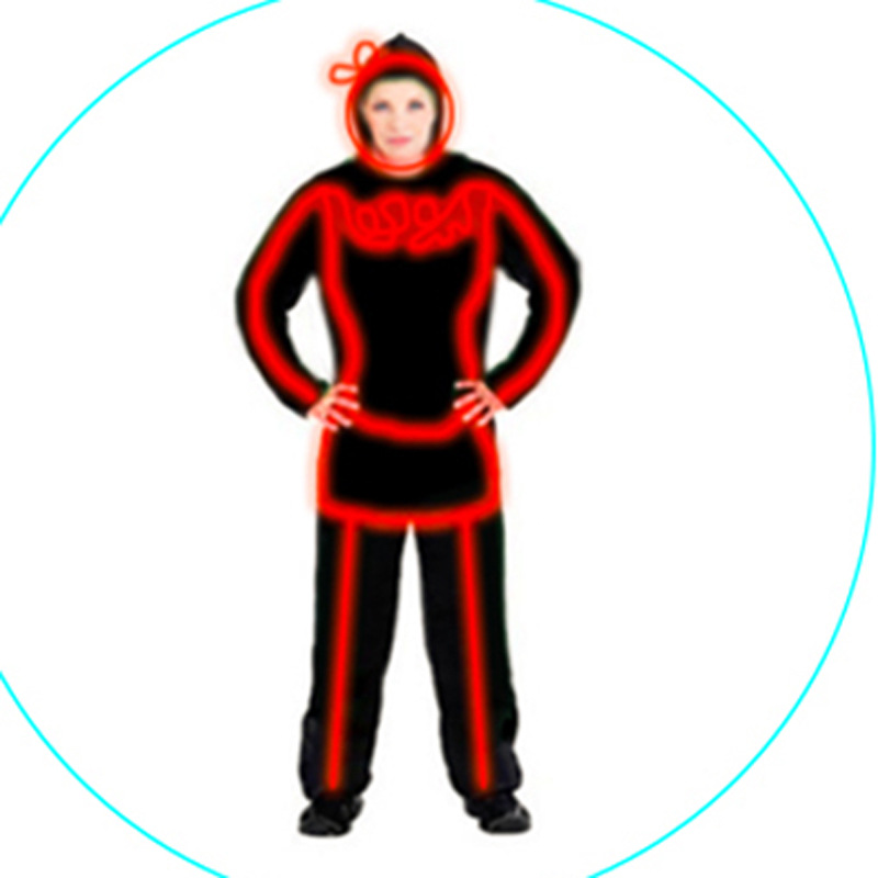 Escenario LED luminoso IT joven mujer fluorescente rendimiento ropa de luz nocturna programa de la escuela de la fiesta espectáculo lámpara accesorios