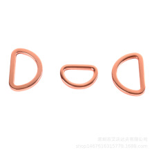 厂家直销 金属扁D扣 D字扣 DIY五金辅料配件 半圆拉环五金配件