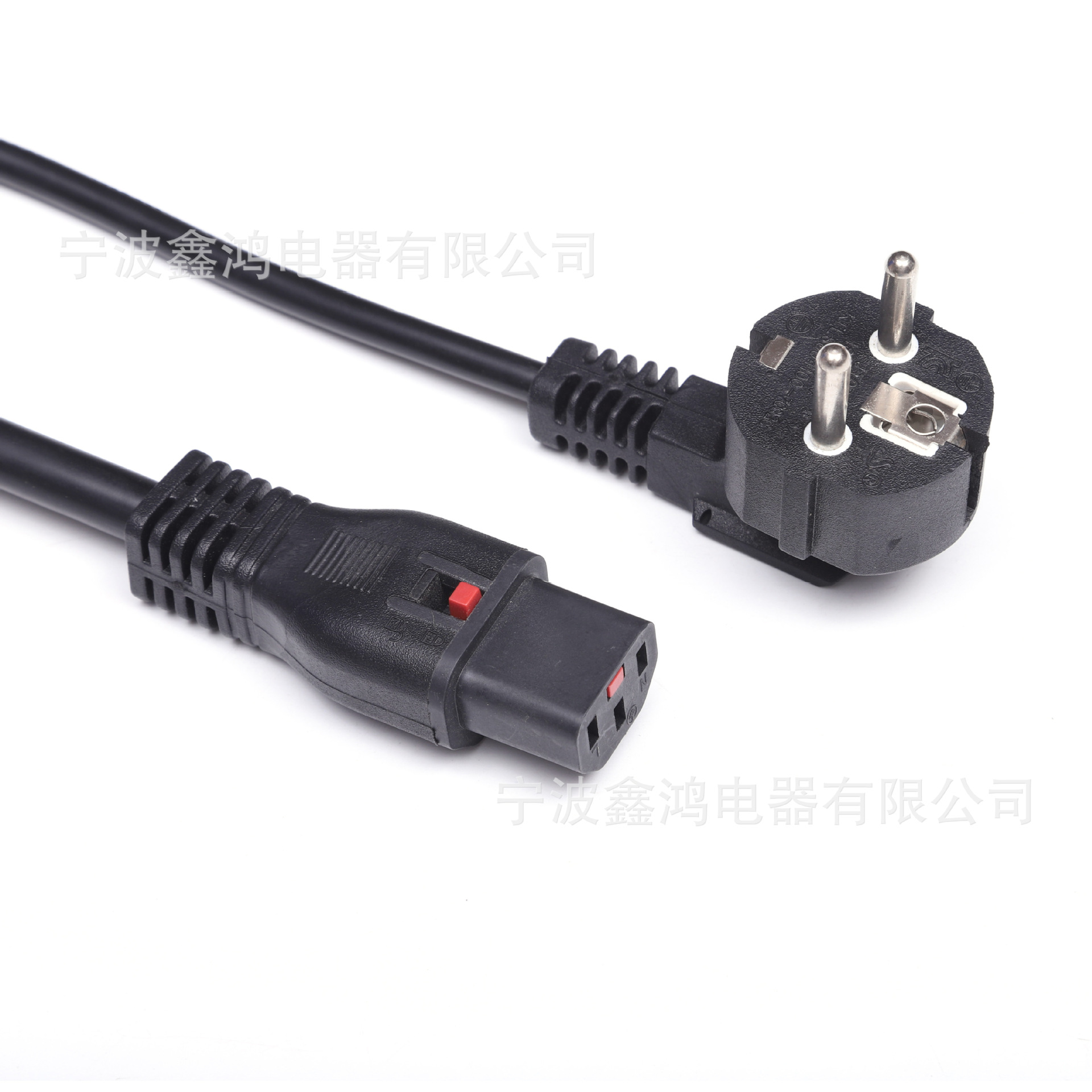 欧洲16aCE认证插头线欧式法式法国头三插电源线欧标品字尾欧规电
