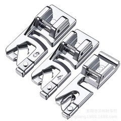 多機能家庭用機の巻き枠は7307-3mm/4mm/6mmを組み合わせてレースを巻いて足を押さえます。