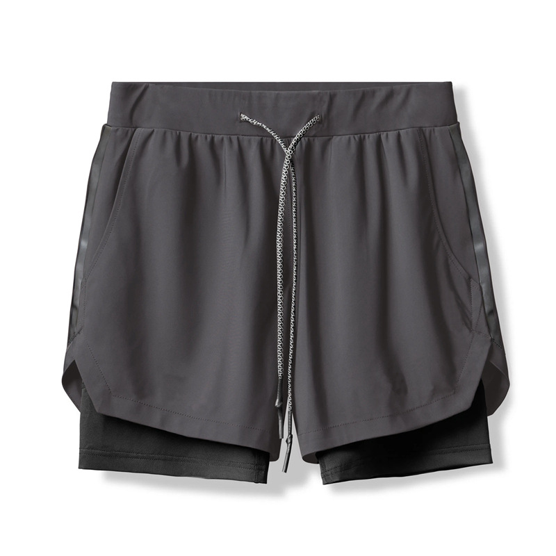 Heren zomer nieuwe geweven kwart shorts, sport sneldrogend basketbal midden taille met elastische binnenkant_voghion.com