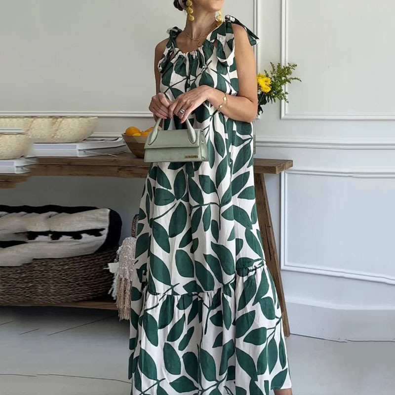 Sleeveless Printed Dress Image 2
