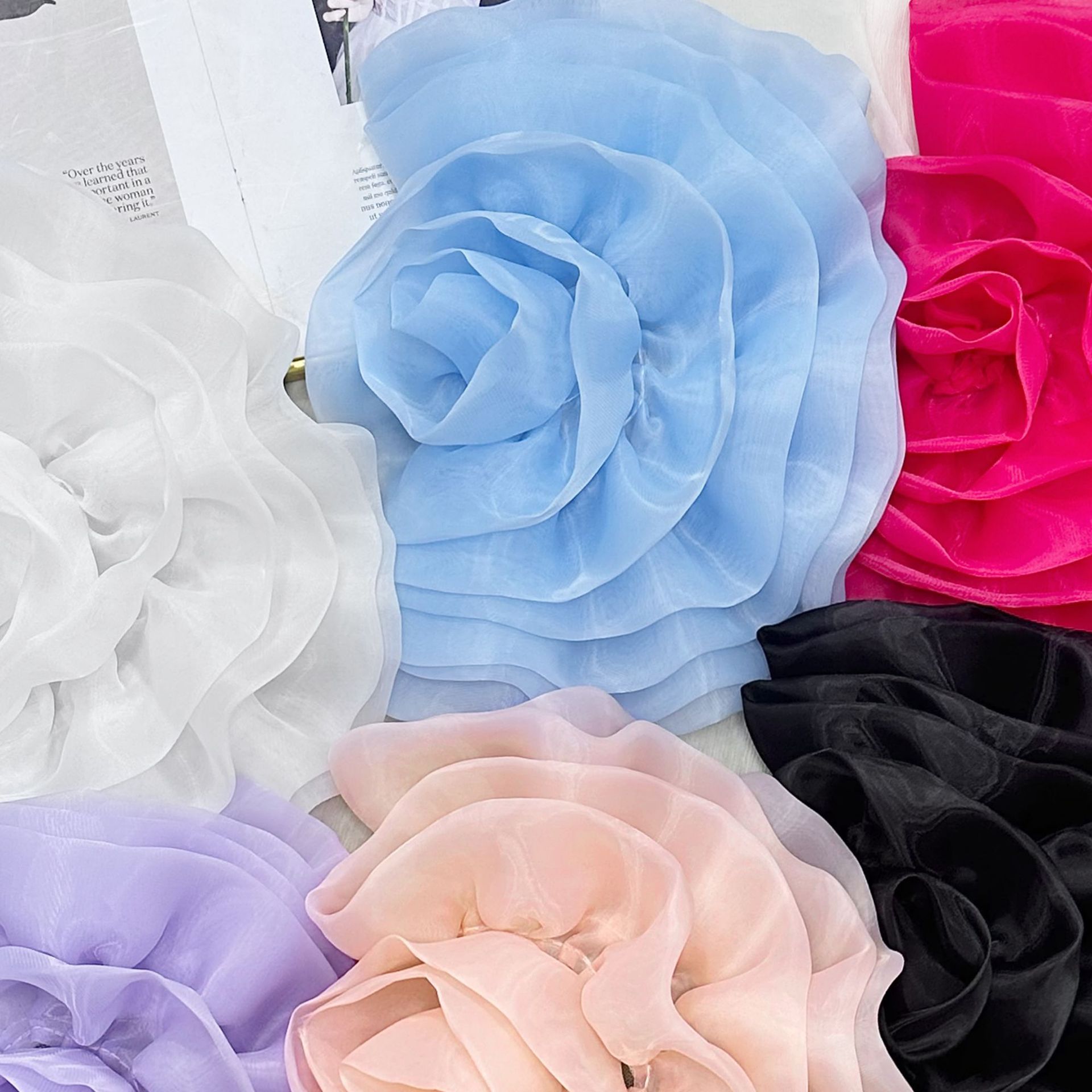 Irregular ergena flor hecha a mano DIY ropa flor de pecho trajes de baño cabina tocado decoración flor tridimensional al por mayor
