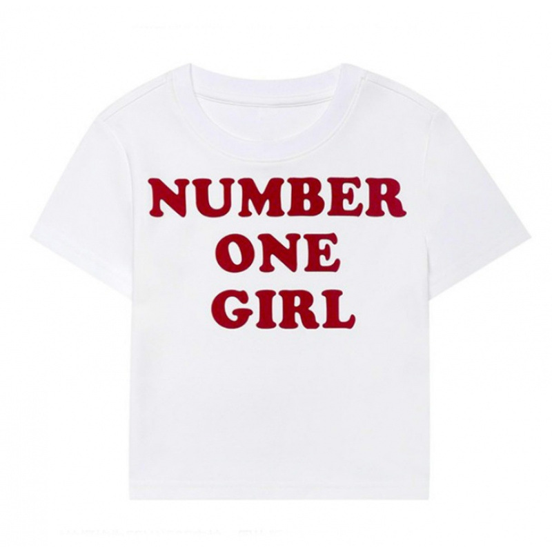 アルファベットプリント半袖レディースtシャツ2025新品ファッションレディーススリムトレンチコートレディース夏高級感|undefined