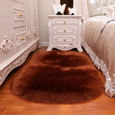 Same Style Bedside Company Full-Cover | Car Carpet - brown-6090cm-oval