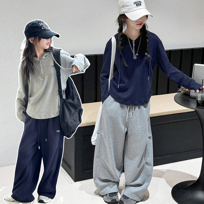 女童秋装套装2025新款儿童春秋款穿搭一整套中大童秋季休闲两件套|undefined