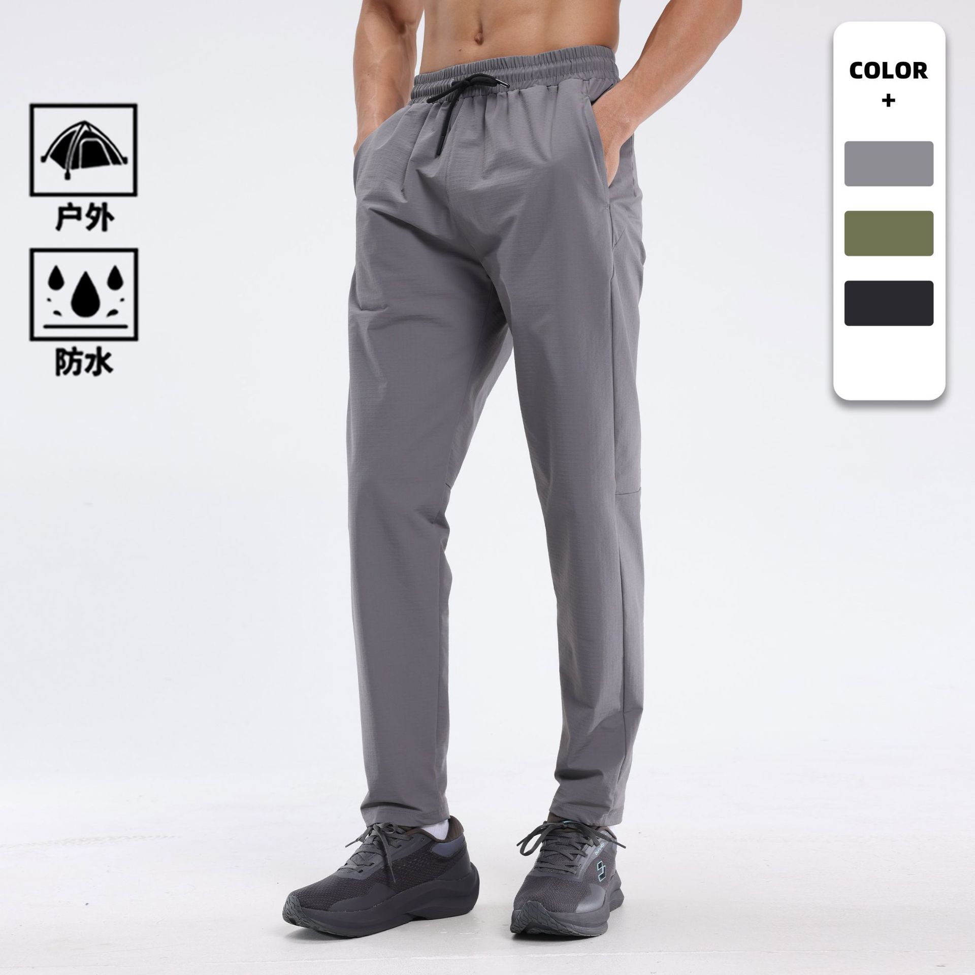 LULU pantalones deportivos rápidos para hombres al aire libre montañismo impermeable a prueba de viento correr fitness yoga entrenamiento casual pantalones para hombres