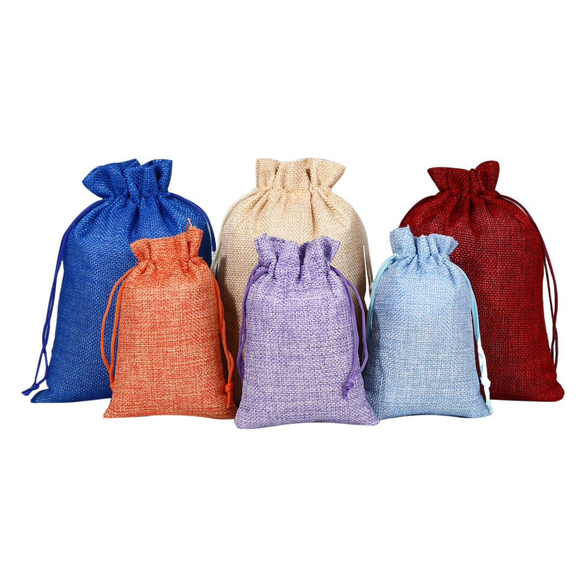 Льняной мешочек на завязках для хранения буддийских молитвенных бус, браслетов и украшений, льняная сумка для хранения, в наличии, только для трансграничных поставок.