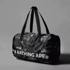 BAPE New Camo Plaid Shoulder Bag - Multifunctional Gym & Travel Duffel