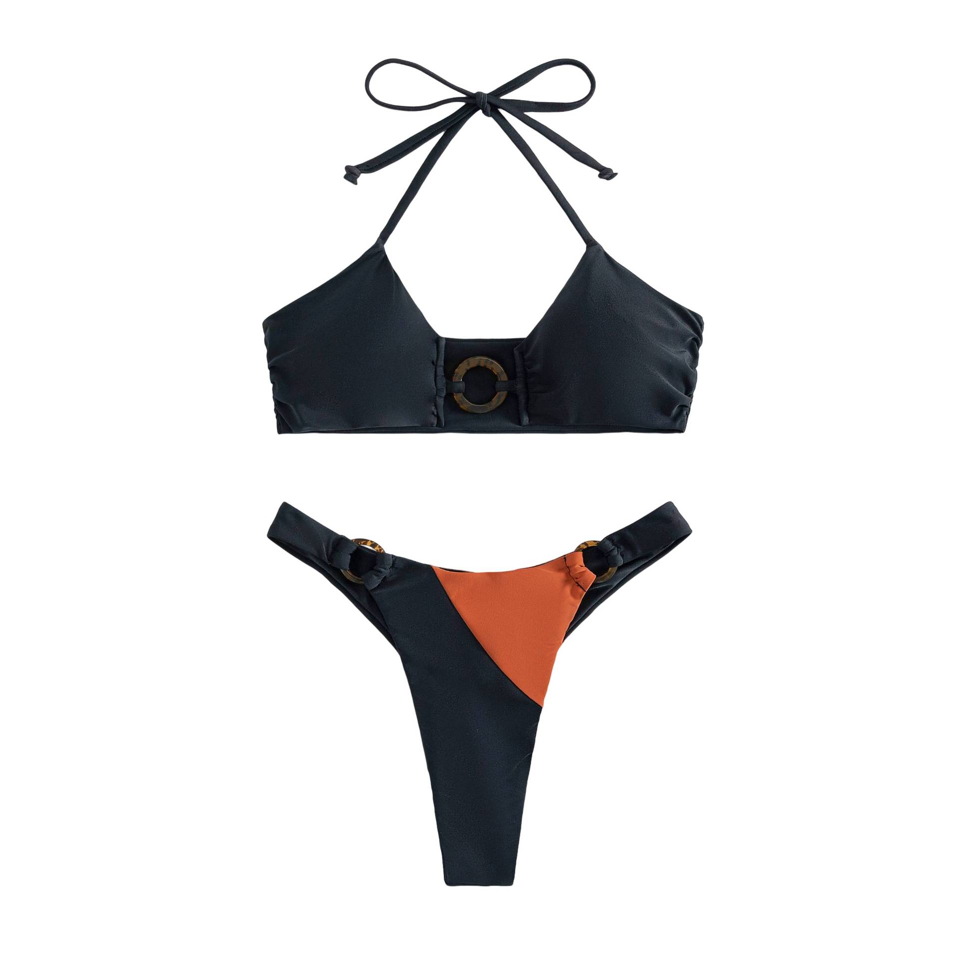 Women's Solid Color 2 Piece Set Bikinis display picture 17