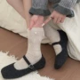 中筒肌理波浪简约秋冬袜