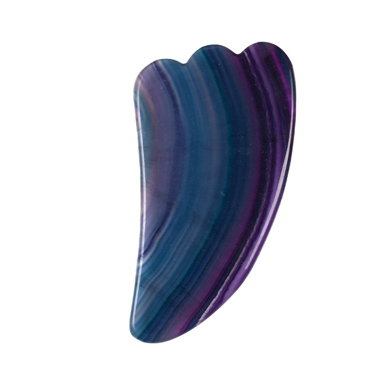 メーカースポット卸売り自然玉羊角スクレーパー水晶顔マッサージローラー粉晶原石ダイヤルシート