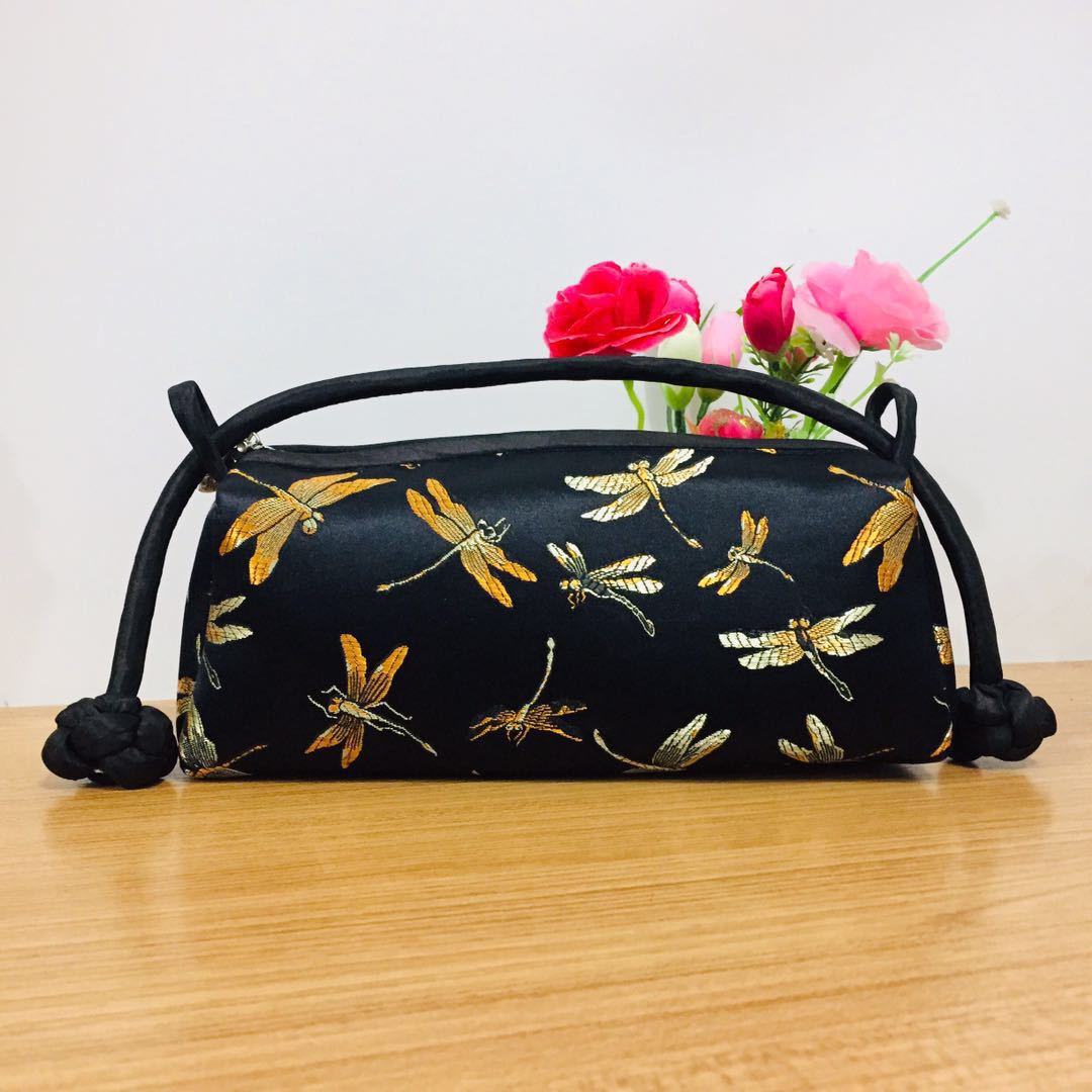 Button Handbag, Chinese Style Cheongsam Matching Bag, Makeup Storage Bag, Evening Bag, Classical Style Gift