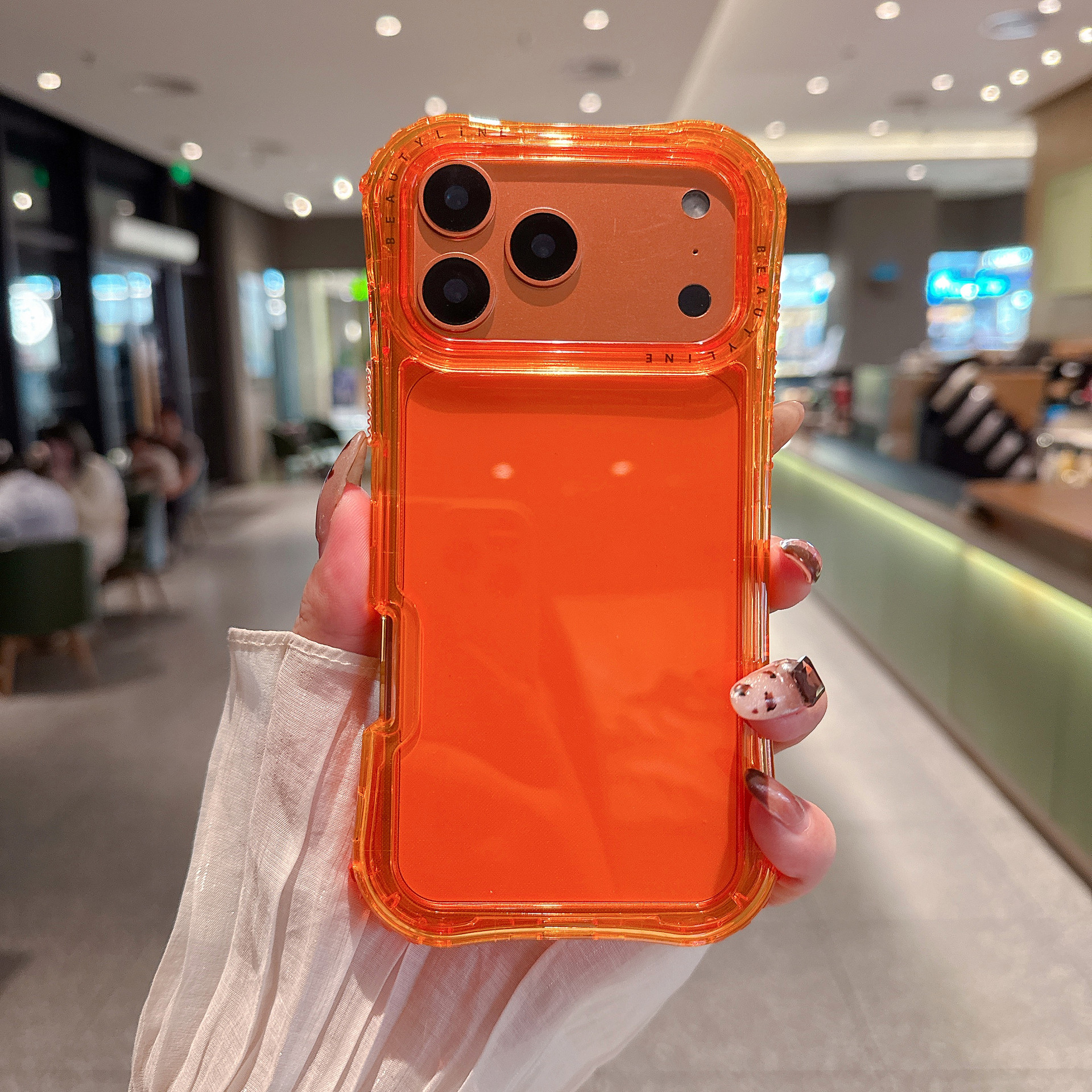 Comercio exterior transfronterizo de América del Sur para iPhone 17 Pro Max cintura 3 en 1 caso de teléfono móvil transparente del mismo color