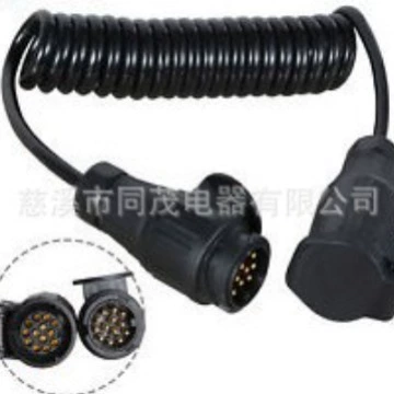 TM1123 13-ядерный поворотный 13-контактный автофургон спиральный 3-метровый прицеп с рогаткой, пружинная линия для прицепа