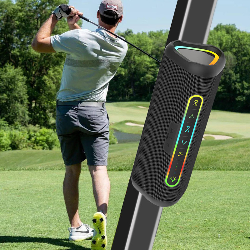 2026 New Model Golf Cart Magnetic Bluetooth Speaker Outdoor Dual Speaker Port Waterproof Mini Speaker Cross-Border Hot Seller