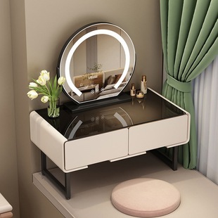 Bay Window Dressing Table Solid Wood Light Luxury Small Storage Cabinet Integrated Small Table Internet Popular High Beauty Tatami Makeup Table