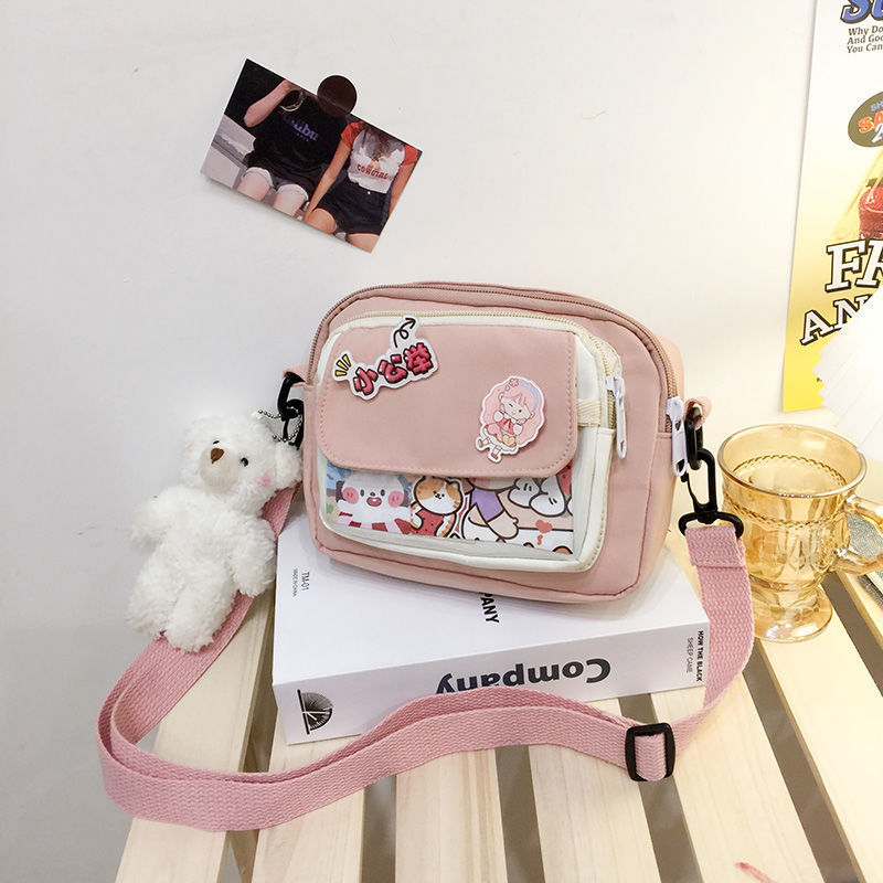 Cute Little Bag for Female Students 2024 New K-Style Ins Small Fresh Shoulder Bag Literary and Versatile Crossbody Bag for Women