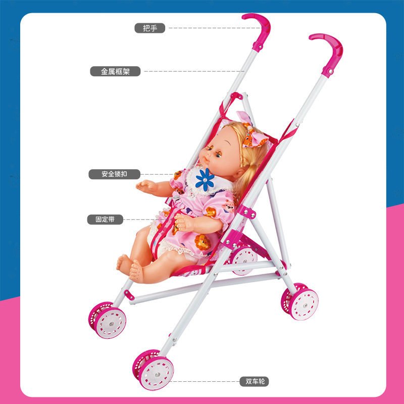 Juguetes para niñas muñecas carro plegable parpadeo agua potable muñecas simulación juguetes casera princesa regalo