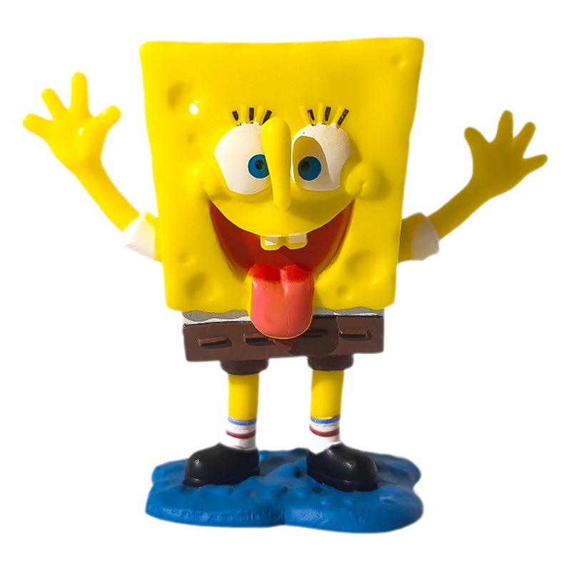 Nueva lista de dibujos animados SpongeBob SquarePants Big Paixing 12 lindos personajes de pasteles decoración de moda