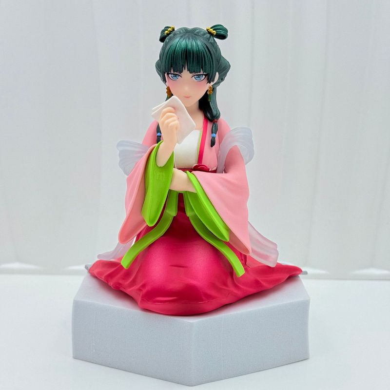 薬屋の少女のささやきアニメ座り猫フィギュア中国風美少女圧縮インスタントラーメンモデルフィギュア装飾品|undefined