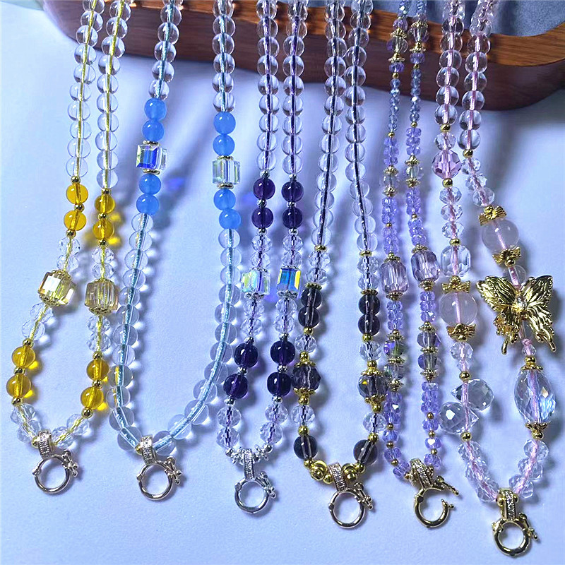 Versatile Bead Chain, Thangka Amulet, Fox Fairy Bead Chain Wholesale, Fashionable Necklace, Bead Sweater Chain, Chalcedony Drop Shipping Versatile Bead Chain, Thangka Amulet, Fox Fairy Bead Chain Wholesale, Fashionable Necklace, Bead Sweater Chain, Chalcedony Drop Shipping