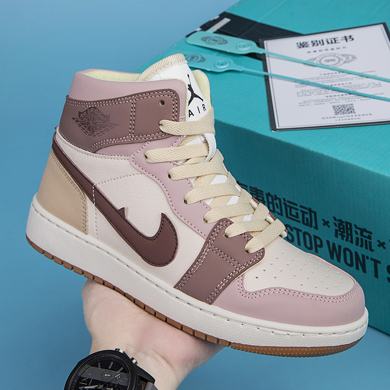 Zapatos de baloncesto de caña alta para hombre AJ Air Force One Pareja Zapatillas casuales Primavera y otoño Estudiantes de secundaria Zapatillas de moda juvenil