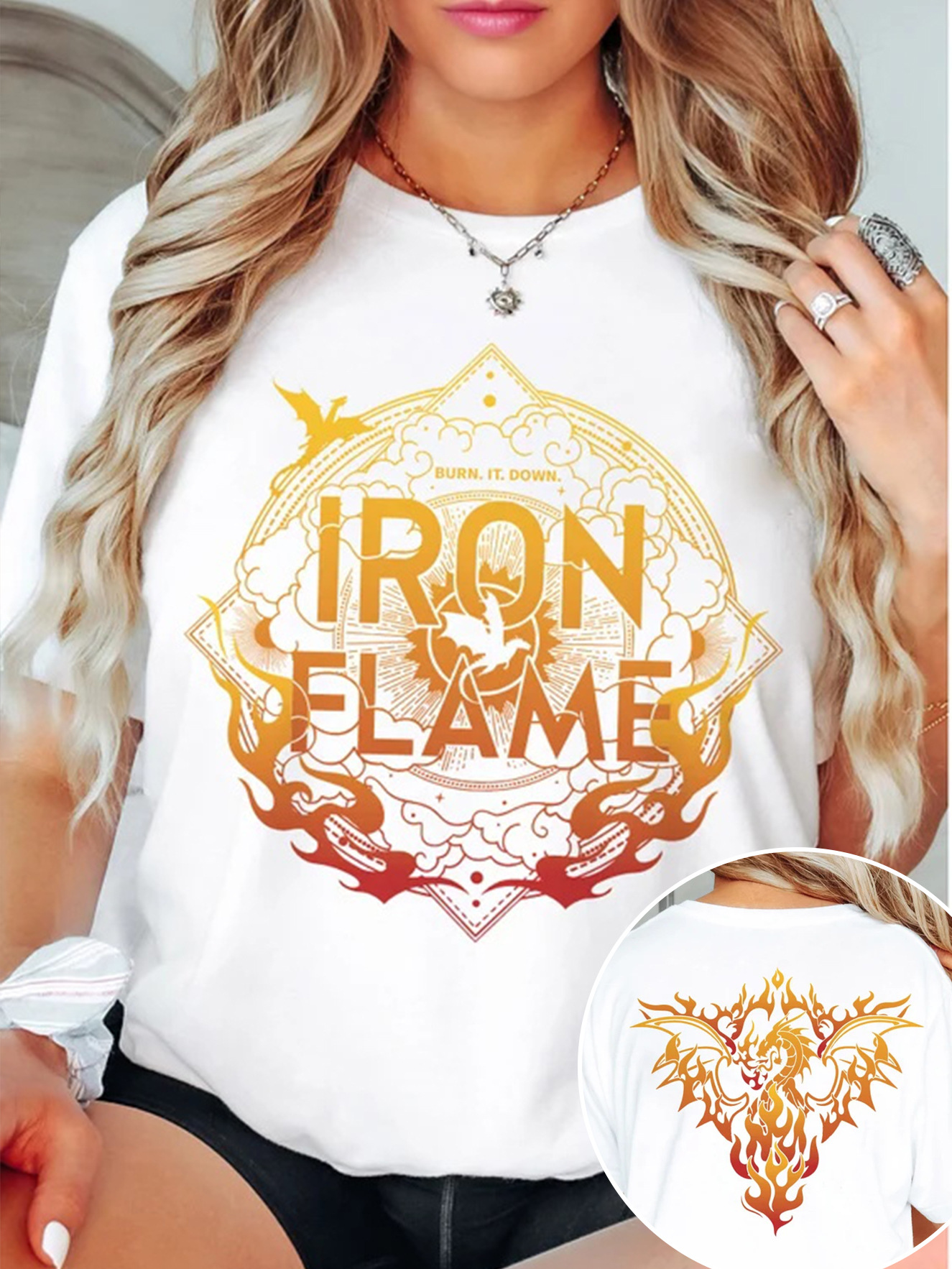 EBay impresión digital hombres y mujeres unisex pareja Halloween impresión digital casual cuello redondo jersey verano manga corta