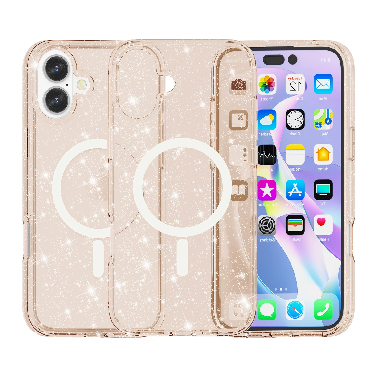 Чехол совместимый с Apple iPhone 16, 16plus, fall protection