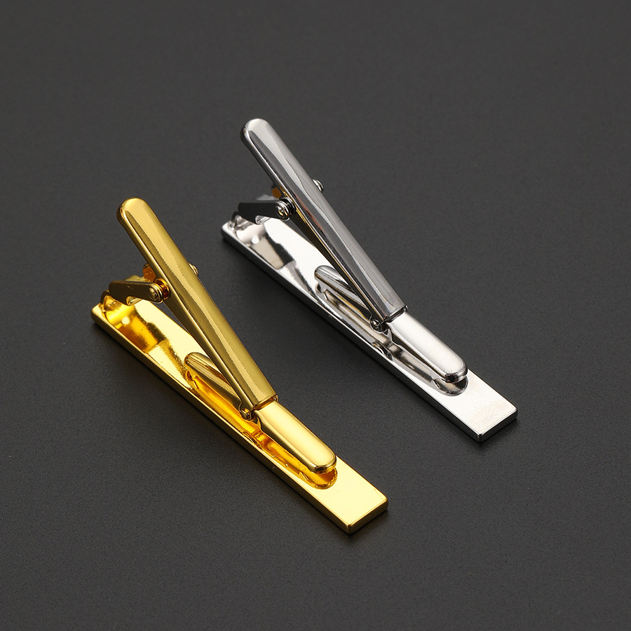 Neue kupfer rechteckigen farbe krawatte clip herren business einfache anzug hemd krawatte clip männer_voghion.com