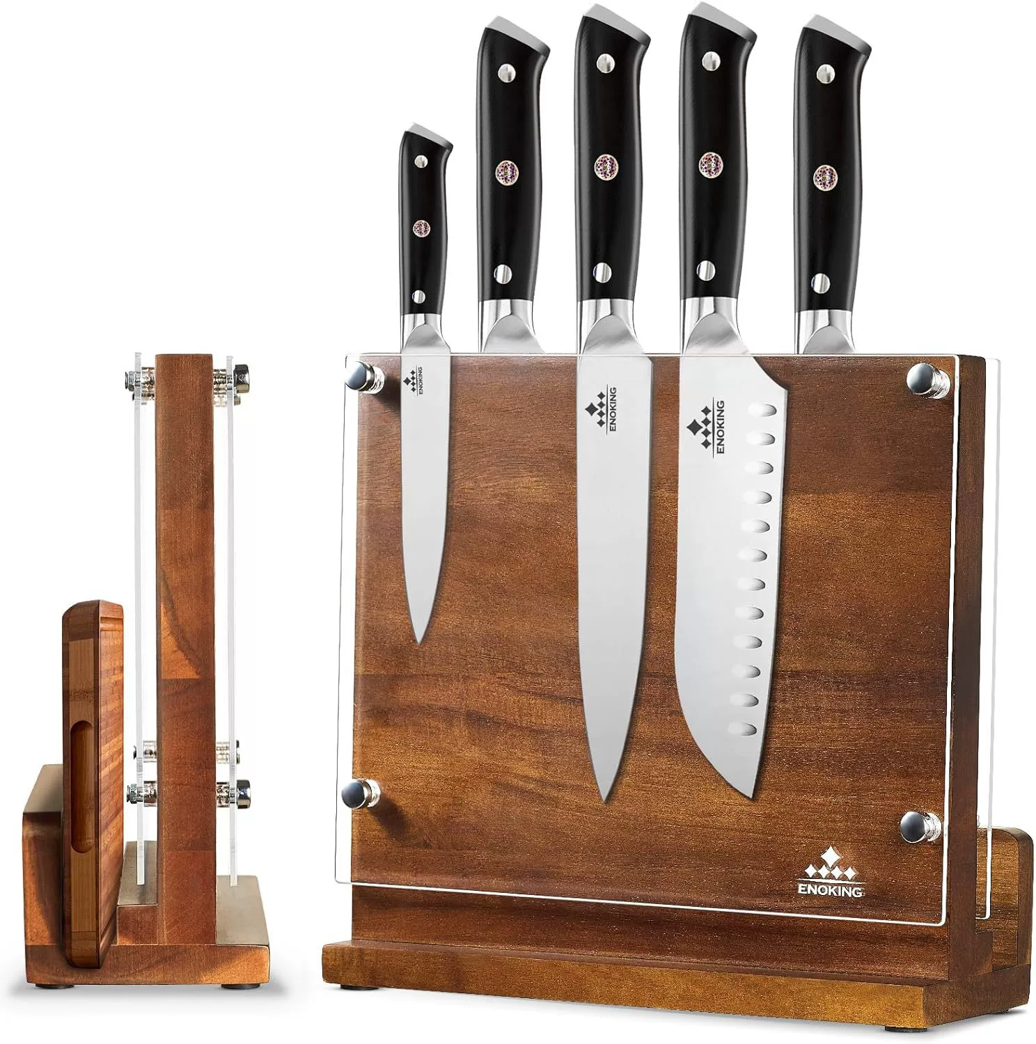 Magnetic acrylic double-sided universal knife, storage system