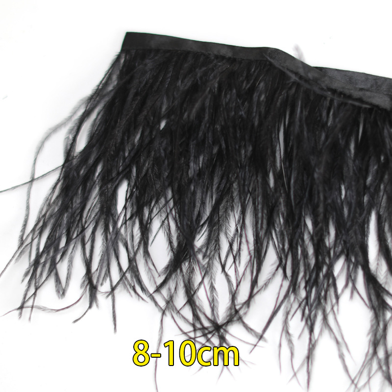Plumas negras al por mayor diy materiales hechos a mano bolsas accesorios accesorios para niños jardín de infantes creativo curso de arte