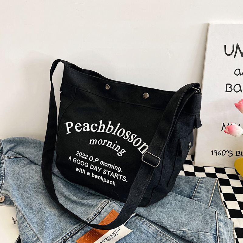 Canvas schoudertas voor dames grote capaciteit veelzijdige tas_voghion.com