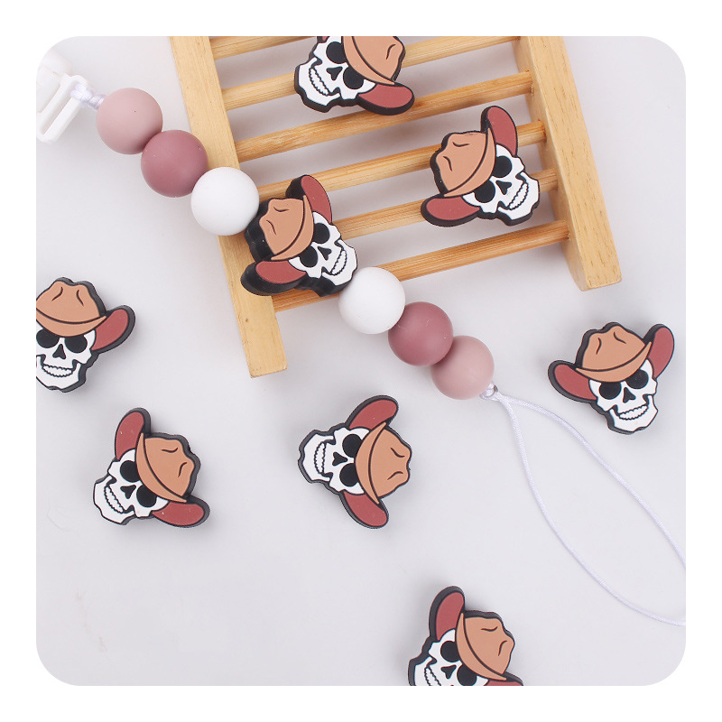 Productos creativos para bebés DIY sombreros de paja de dibujos animados joyas de goma de goma