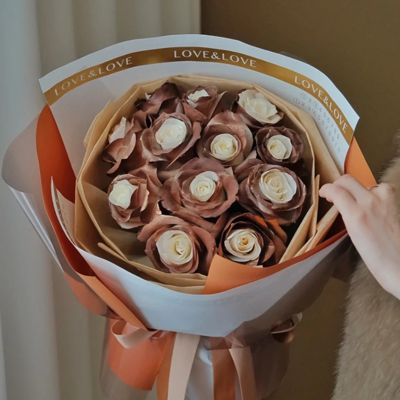 Internet celebridad ciruela negro rosa púrpura flores autopintadas agente de pulverización de color tinte floral spray colorante