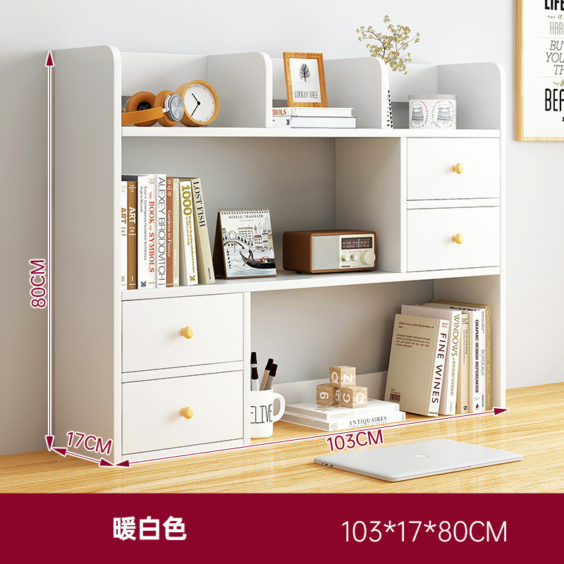 Estantería de escritorio simple estante de almacenamiento portátil estudiante dormitorio escritorio de la computadora simple estantería de múltiples capas