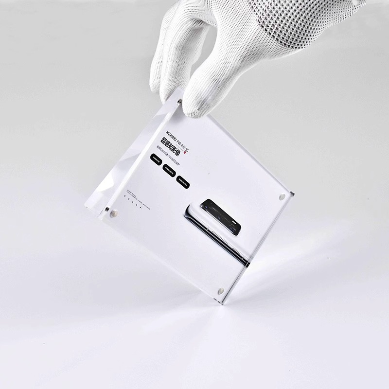 Acrylic Display Sign with Strong Magnet, Desktop Standing Sign, Price Tag for Shopping Mall, Jewelry and Accessories, Sloped Desktop Nameplate