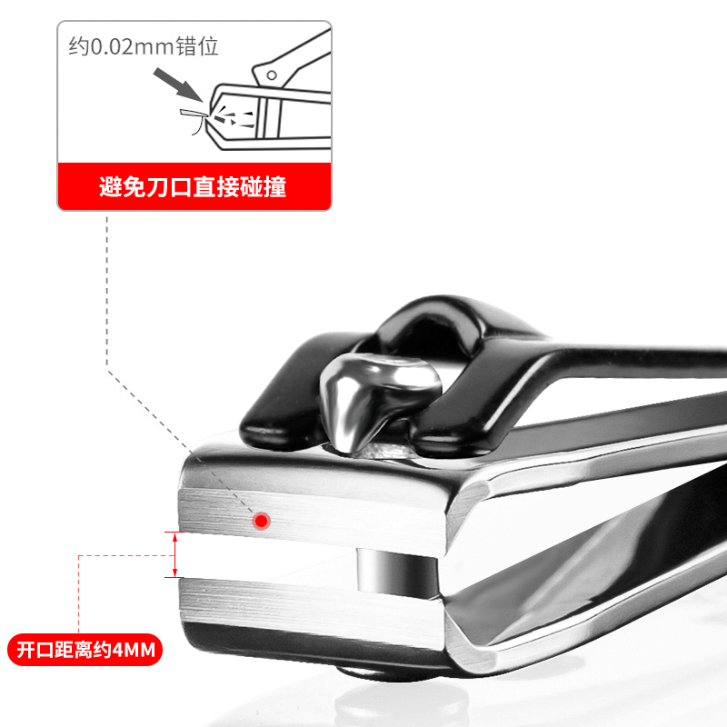 卸売りの日用品の単一の黒色のプリントの爪の箱の爪切りの大きいサイズの爪切りの帯やすりの爪切りは代行します。|undefined