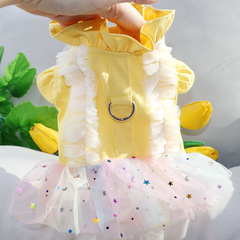 寵物牽引扣公主紗裙泰迪比熊貓咪博美貴賓約克夏小型幼犬狗狗衣服