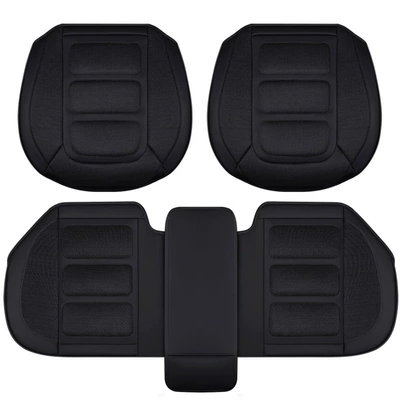 rear three-piece cushion four-season universal – Seat cushion, seat cover - five-mysterious-black