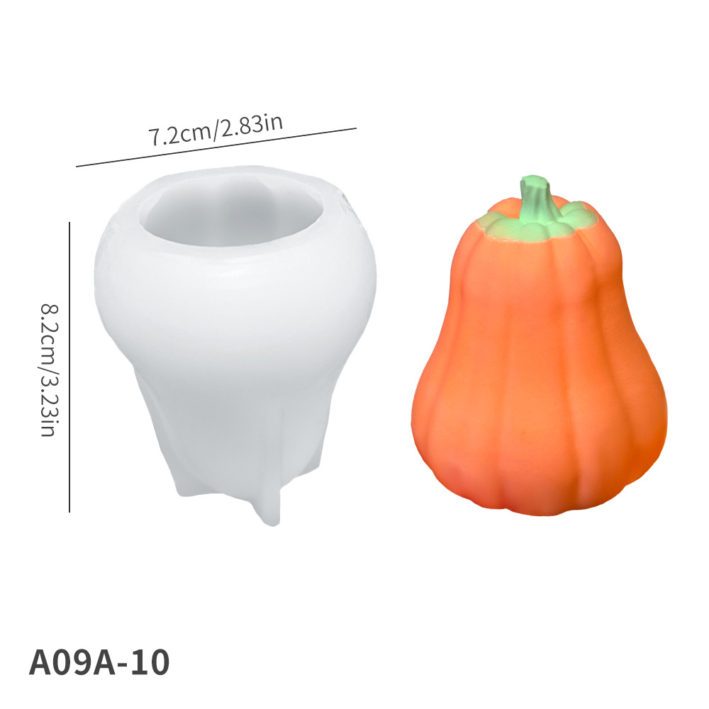 A09A-10 배 모양의 호박 실리콘 몰드