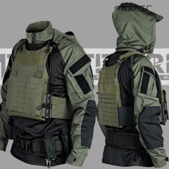黒灰春秋長袖風蛙服ズボンセットコート衛工業強襲SP2版戦術上着作戦服