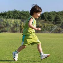 儿童夏季套装2024球衣新款速干网眼男女童篮球服透气两件套潮