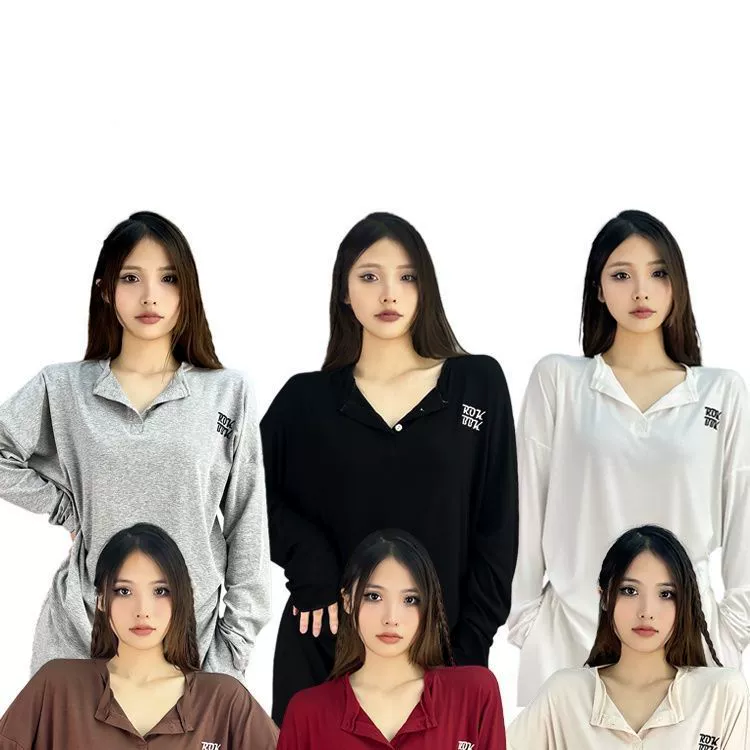 Модный бренд для уличных танцев, джаз, свободный верх для ленивых танцев, женский топ с длинными рукавами, американский тренд в уличном стиле