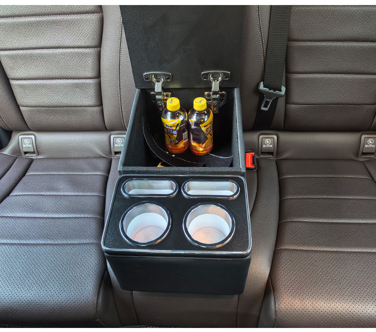 Universal Rear Seat Center Armrest Storage Box Organizer for Trucks, Cars, Suvs, Second Row