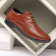 Spring and Autumn Dress Business British Leather Shoes Lightweight Thin Pointed Men's Shoes Breathable All-match Soft Face Wedding Shoes Factory Straight Hair