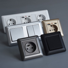 �羳�w�Wʽ�_�P����16A���_˹�����Դ��厧USB+Type c���