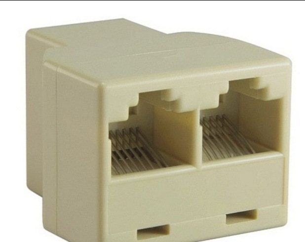 RJ45 CAT5 6以太网电缆 端口1到2插口分配器连接器适配器PC